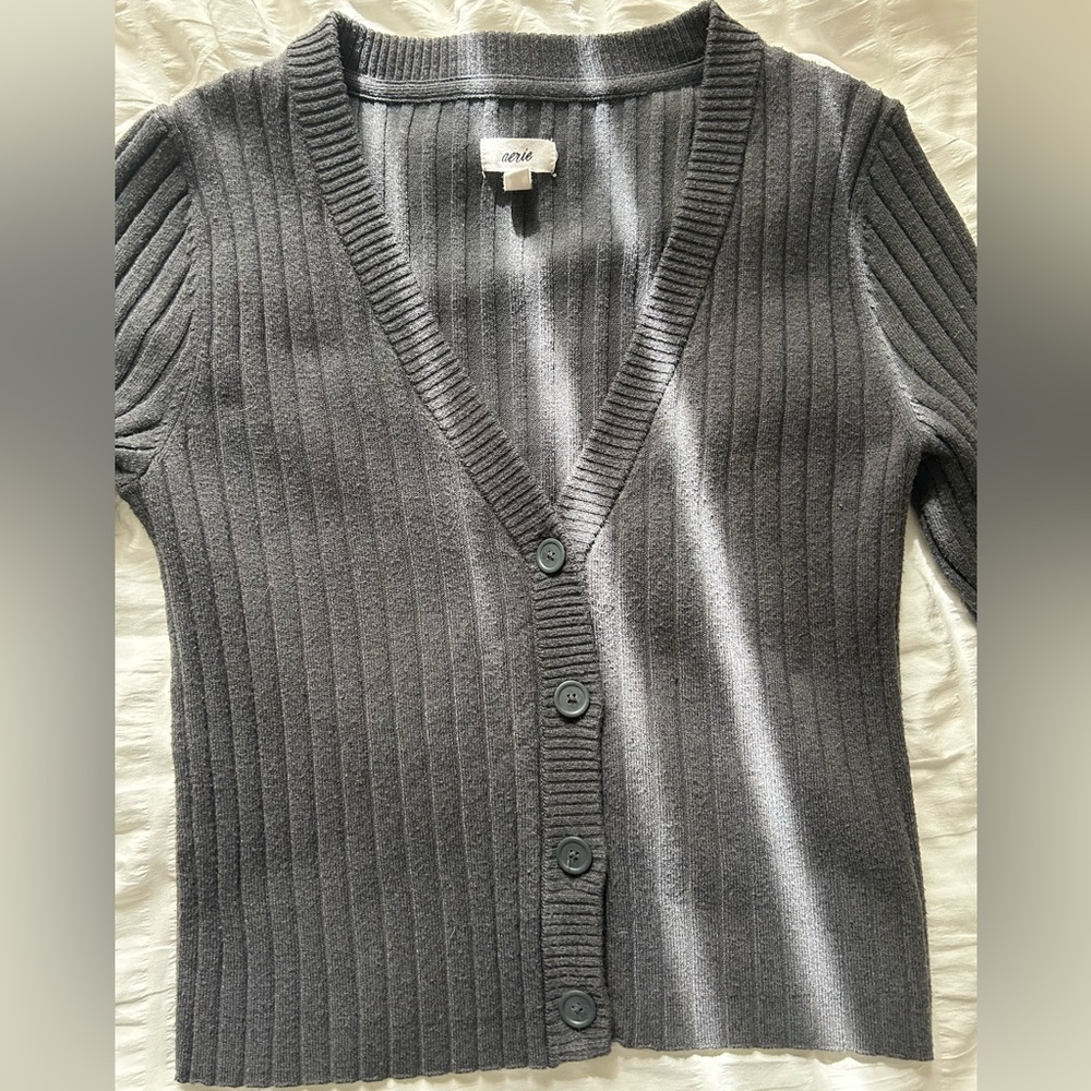 aerie button down vest